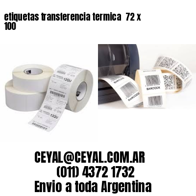 etiquetas transferencia termica  72 x 100