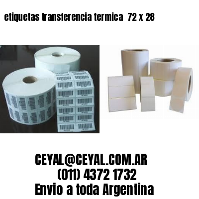 etiquetas transferencia termica  72 x 28