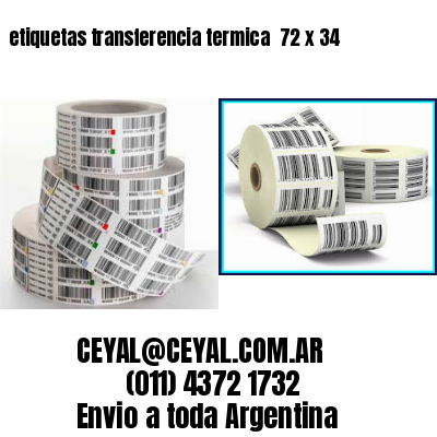 etiquetas transferencia termica  72 x 34
