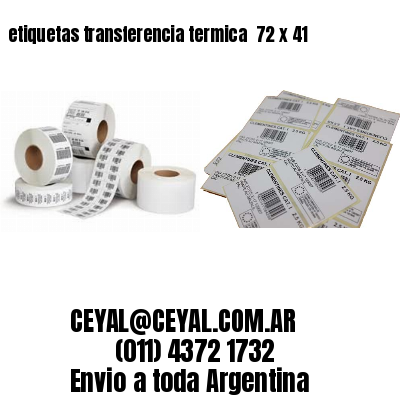 etiquetas transferencia termica  72 x 41