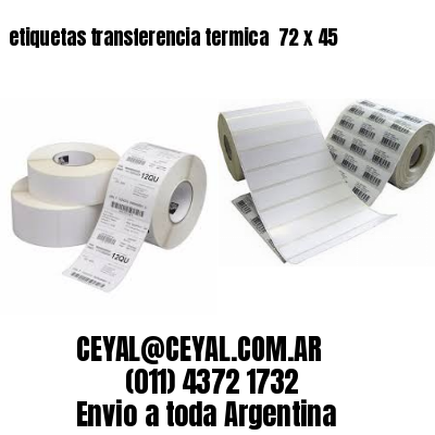 etiquetas transferencia termica  72 x 45