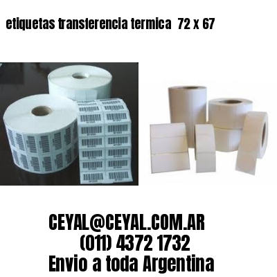 etiquetas transferencia termica  72 x 67
