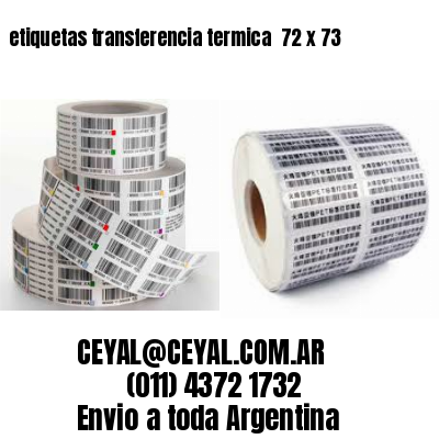 etiquetas transferencia termica  72 x 73