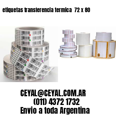 etiquetas transferencia termica  72 x 80