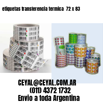 etiquetas transferencia termica  72 x 83