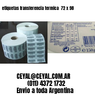 etiquetas transferencia termica  72 x 98