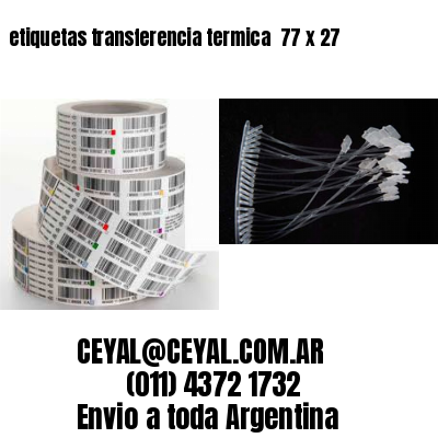 etiquetas transferencia termica  77 x 27