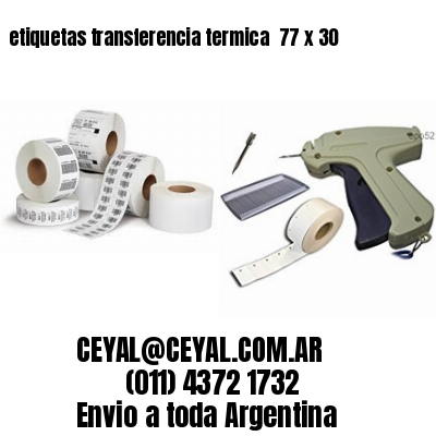 etiquetas transferencia termica  77 x 30