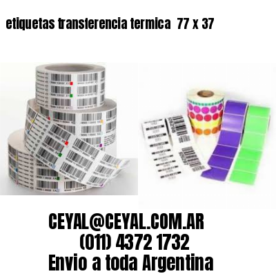 etiquetas transferencia termica  77 x 37