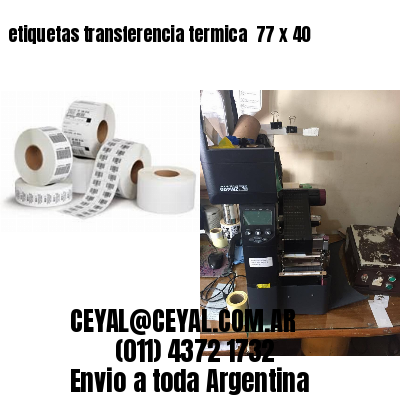 etiquetas transferencia termica  77 x 40