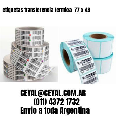 etiquetas transferencia termica  77 x 48