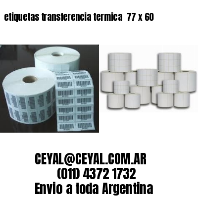 etiquetas transferencia termica  77 x 60