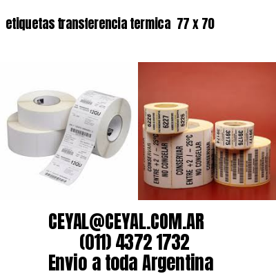 etiquetas transferencia termica  77 x 70