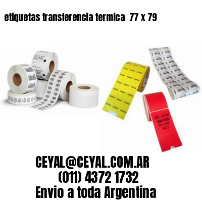 etiquetas transferencia termica  77 x 79