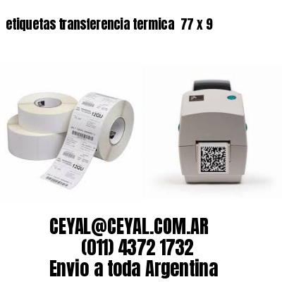 etiquetas transferencia termica  77 x 9