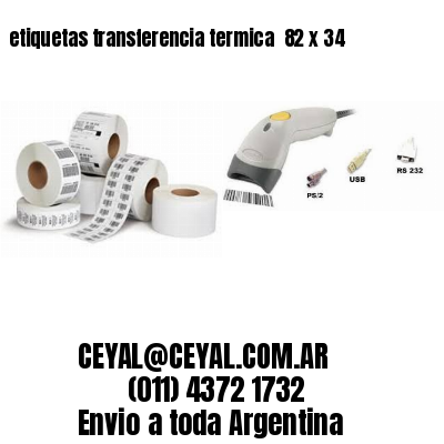 etiquetas transferencia termica  82 x 34