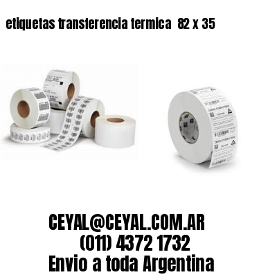etiquetas transferencia termica  82 x 35