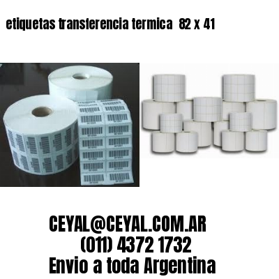 etiquetas transferencia termica  82 x 41