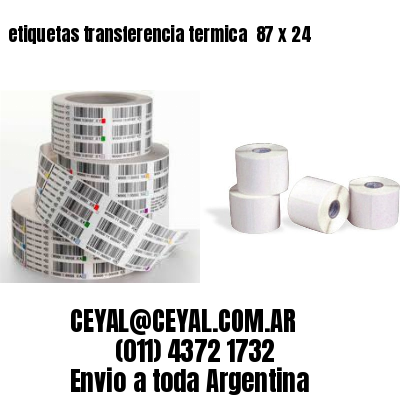 etiquetas transferencia termica  87 x 24