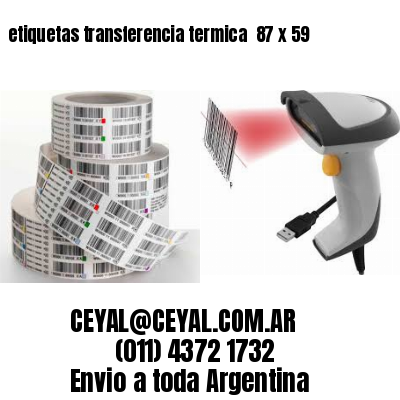 etiquetas transferencia termica  87 x 59