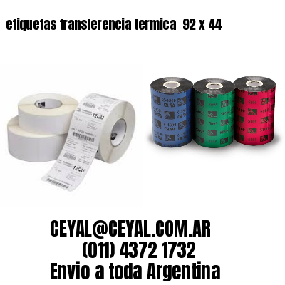 etiquetas transferencia termica  92 x 44