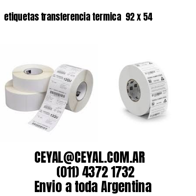 etiquetas transferencia termica  92 x 54