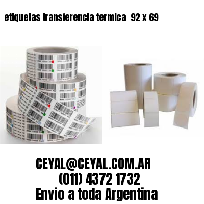 etiquetas transferencia termica  92 x 69