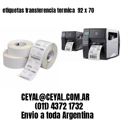 etiquetas transferencia termica  92 x 70