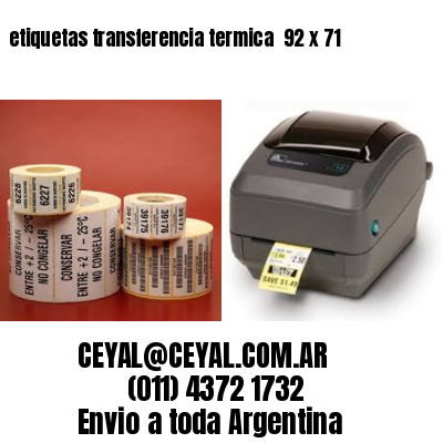 etiquetas transferencia termica  92 x 71