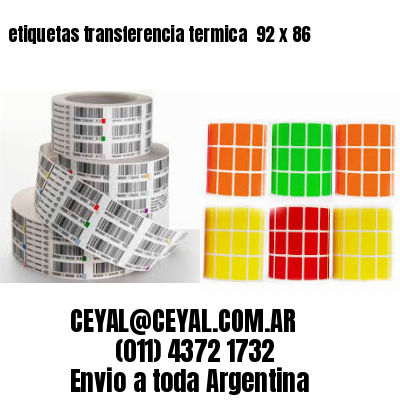 etiquetas transferencia termica  92 x 86