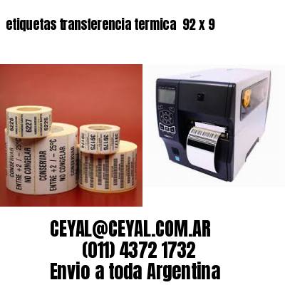 etiquetas transferencia termica  92 x 9