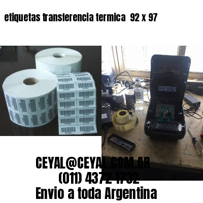etiquetas transferencia termica  92 x 97