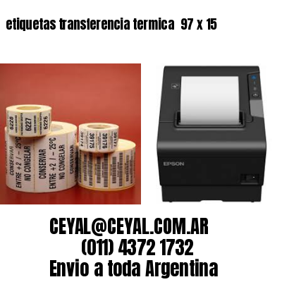 etiquetas transferencia termica  97 x 15