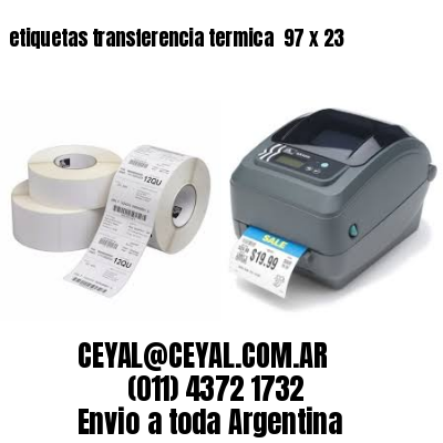 etiquetas transferencia termica  97 x 23
