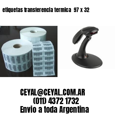 etiquetas transferencia termica  97 x 32