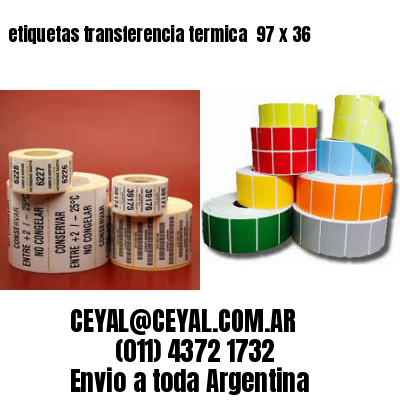etiquetas transferencia termica  97 x 36
