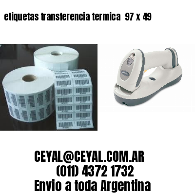etiquetas transferencia termica  97 x 49