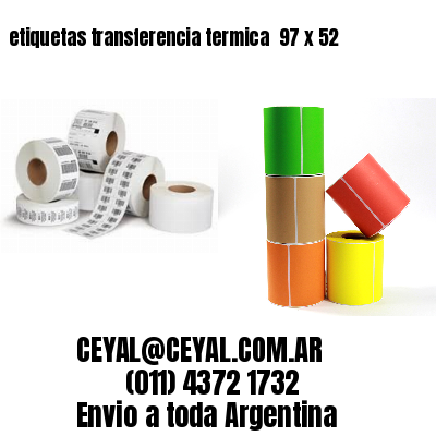 etiquetas transferencia termica  97 x 52