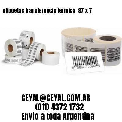 etiquetas transferencia termica  97 x 7