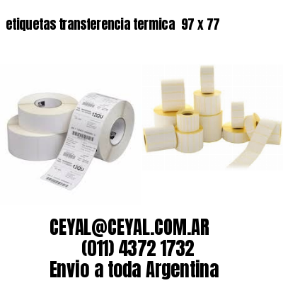 etiquetas transferencia termica  97 x 77