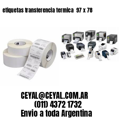 etiquetas transferencia termica  97 x 78