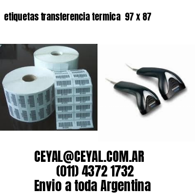 etiquetas transferencia termica  97 x 87