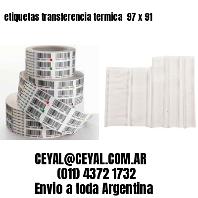 etiquetas transferencia termica  97 x 91