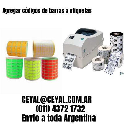 Agregar códigos de barras a etiquetas
