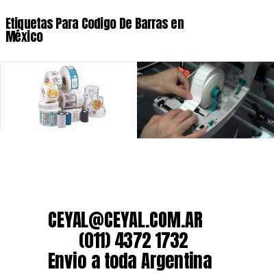 Etiquetas Para Codigo De Barras en   México