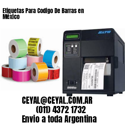 Etiquetas Para Codigo De Barras en   México