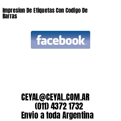 Impresion De Etiquetas Con Codigo De Barras