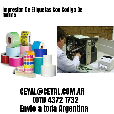 Impresion De Etiquetas Con Codigo De Barras