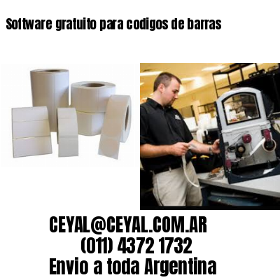 Software gratuito para codigos de barras