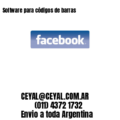 Software para códigos de barras
